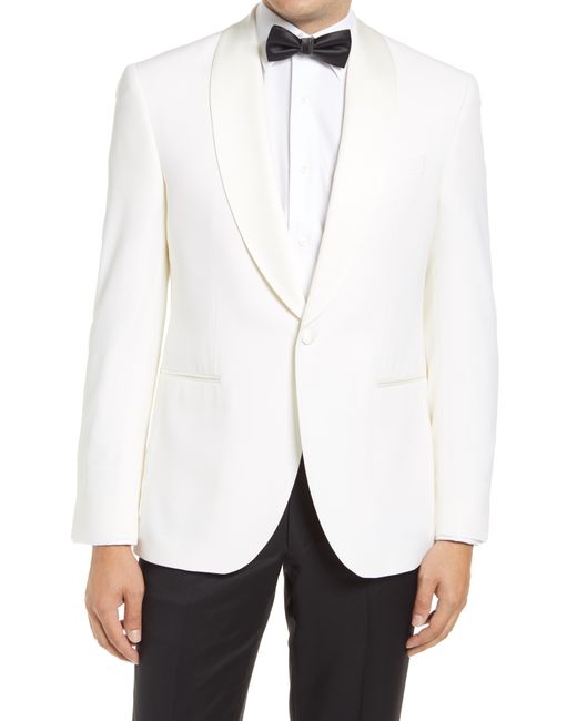 David Donahue Classic Fit Wool Dinner Jacket