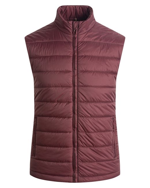 Bugatchi Quilted Vest Red