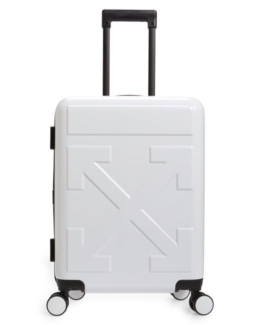 Off-White Arrow Hard Side Trolley Wheeled Suitcase