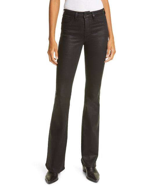 L'agence Bell Coated Flare Jeans