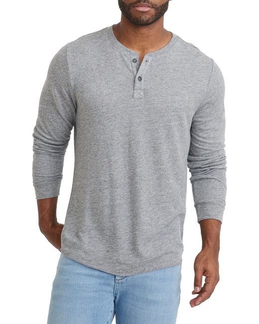 Marine Layer Double Knit Henley Grey