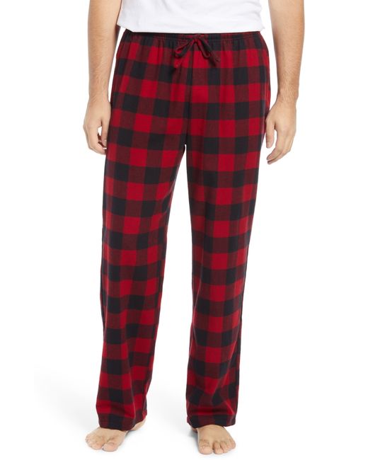 L.L.Bean Scotch Plaid Flannel Pajama Pants Red