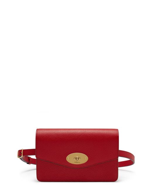 Mulberry Darley Leather Belt Bag Red