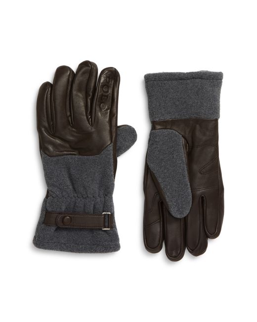 Polo Ralph Lauren Active Hybrid Touchscreen Gloves Beige