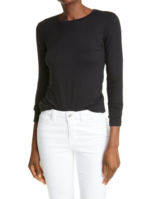 L'agence Tess Long Sleeve Stretch Jersey Top