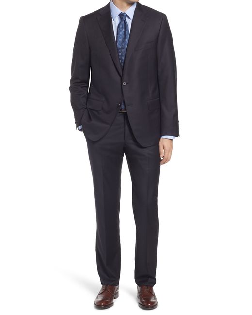 Hickey Freeman Infinity Classic Fit Solid Wool Suit