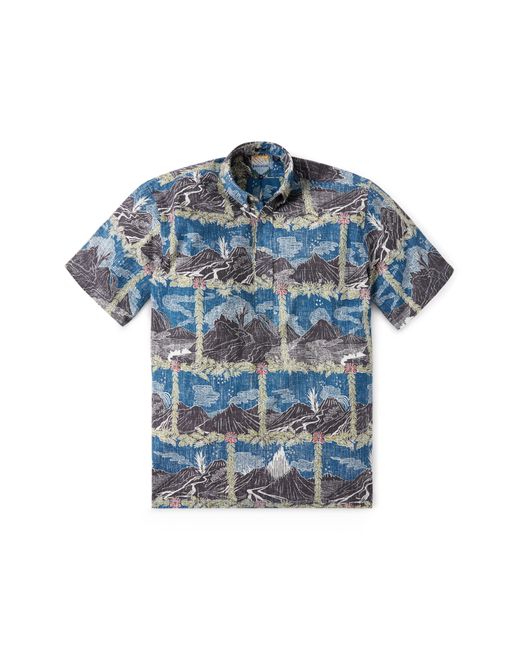 Reyn Spooner HawaiI Volcanoes National Park Short Sleeve Button-Down Shirt