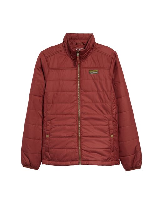 L.L.Bean Mountain Classic Water Repellent Puffer Jacket Burgundy