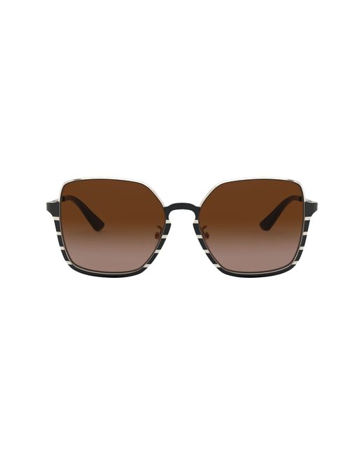 Tory Burch 56mm Gradient Square Sunglasses