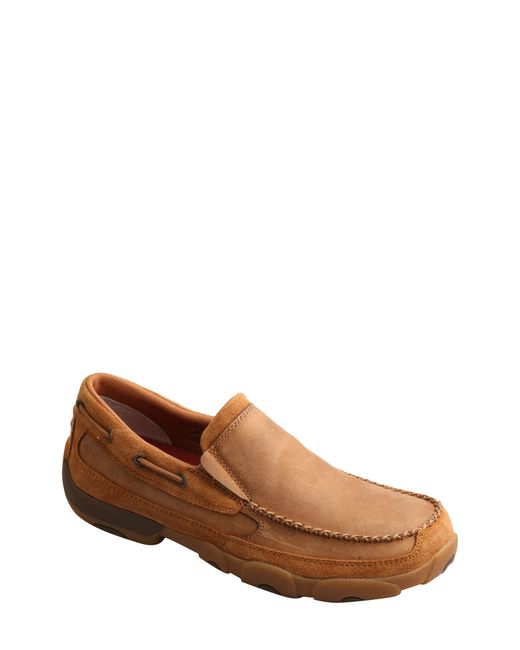Twisted X Slip-On Moc Toe Driver Brown