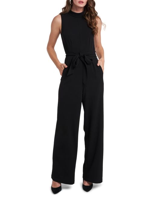 1.State Belted Sleeveless Jumpsuit