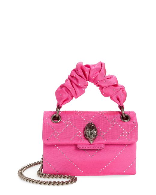 Kurt Geiger London Mini Kensington Ruched Handle Bag Pink
