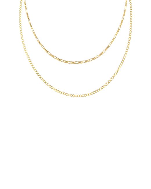Adina's Jewels Figaro Layered Chain Necklace
