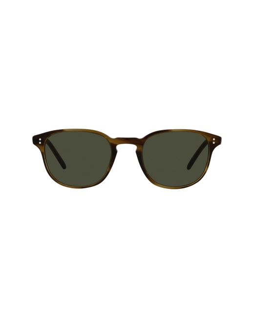 Oliver Peoples Fairmont 49mm Rectangular Sunglasses