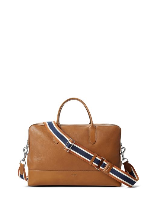 Shinola Canfield Weekday Leather Briefcase Brown