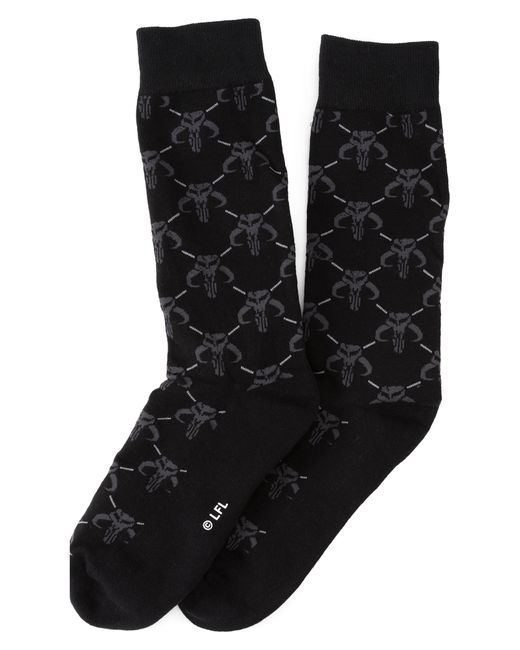 Cufflinks, Inc. Inc. Star WarsTM Mandalorian Socks One Grey