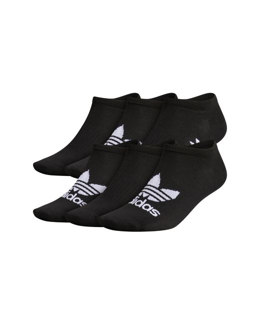 Adidas Originals Assorted 6-Pack No-Show Socks One Black