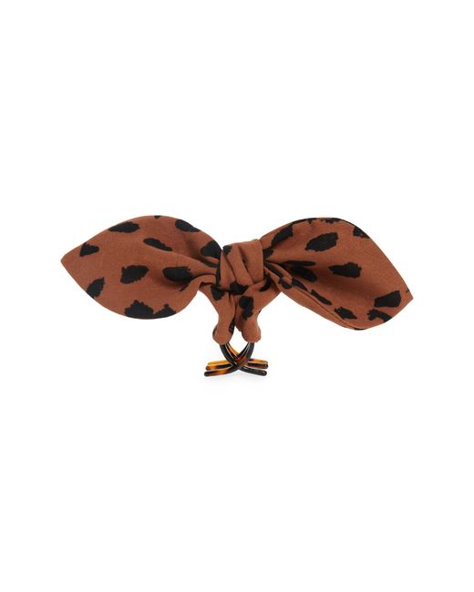 Madewell Bow Claw Hair Clip One Brown