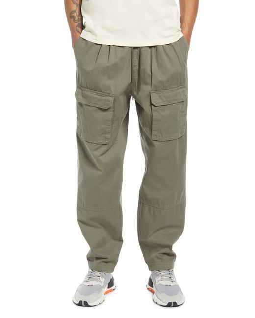 Native Youth Washed Cotton Cargo Pants Beige