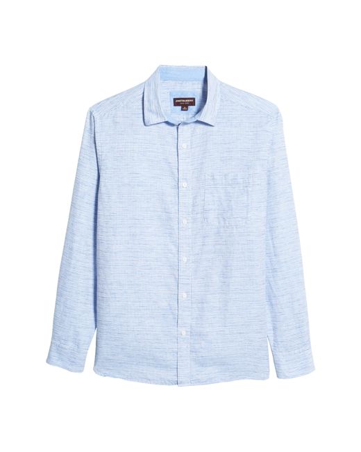 Johnston & Murphy Washed Linen Cotton Button-Up Shirt