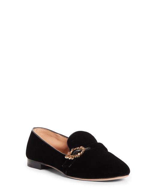 Gianvito Rossi Crystal Buckle Loafer