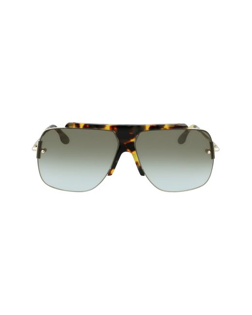 Victoria Beckham 64mm Gradient Oversize Aviator Sunglasses