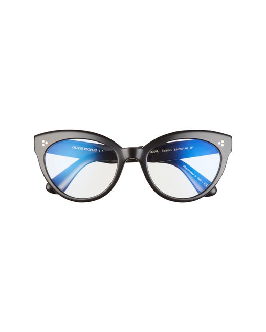 Oliver Peoples 55mm Cat Eye Blue Light Filtering Glasses