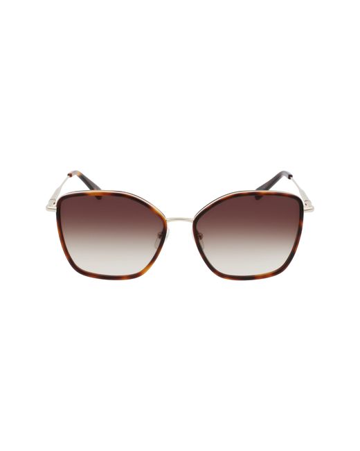 Longchamp Roseau 59mm Gradient Butterfly Sunglasses