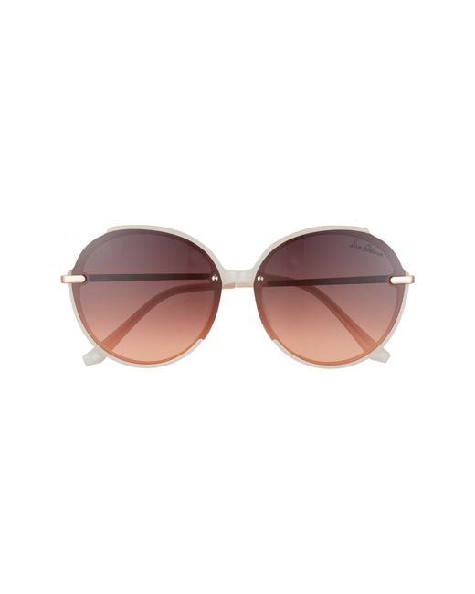 Sam Edelman 63mm Gradient Oversize Round Sunglasses