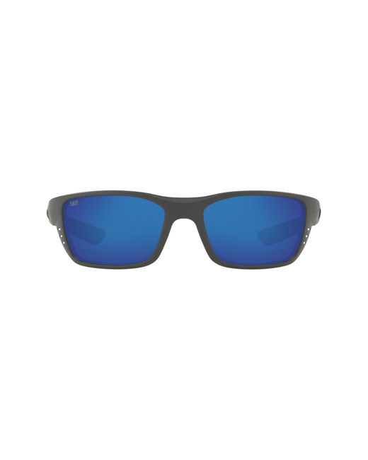 Costa Del Mar 58mm Polarized Square Sunglasses Grey Flash