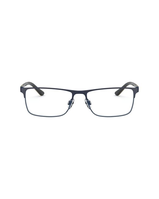 Polo Ralph Lauren 55mm Rectangular Optical Glasses Navy