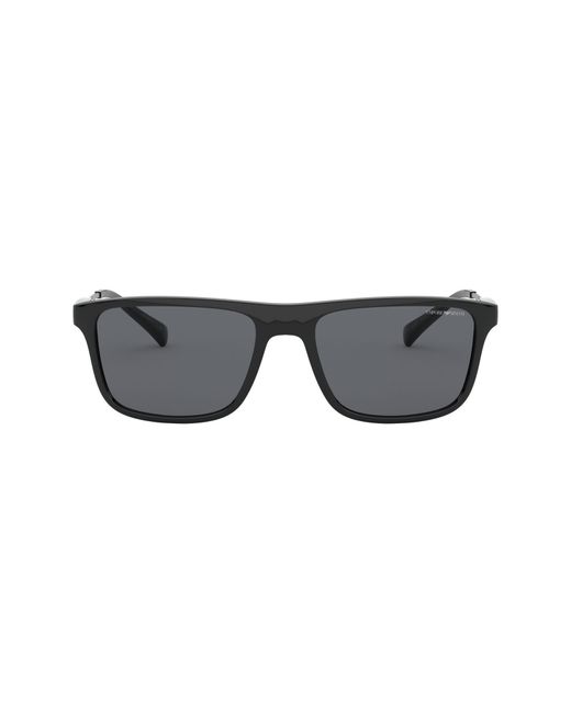 Armani Exchange 62mm Oversize Rectangular Sunglasses
