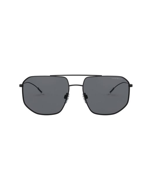 Emporio Armani 59mm Geometric Sunglasses