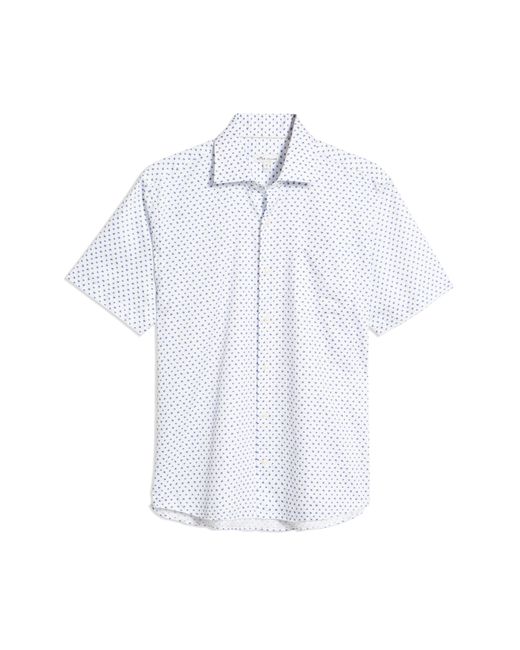 Peter Millar Star Print Short Sleeve Button-Up Shirt