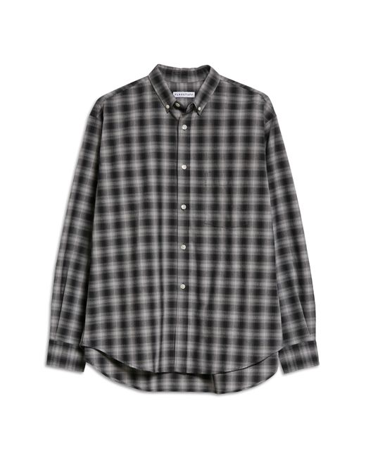 F-Lagstuf-F Plaid Long Sleeve Button-Down Shirt