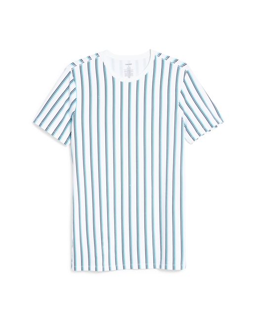 Open Edit Vertical Stripe T-Shirt XX-Large Blue/green