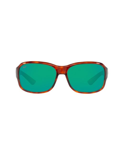 Costa Del Mar 58mm Polarized Rectangle Sunglasses