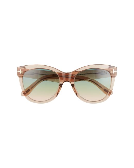 Tom Ford Wallace 54mm Gradient Cat Eye Sunglasses