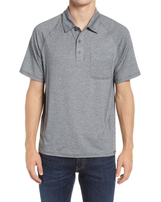L.L.Bean Regular Fit Everyday Sunsmart Short Sleeve Polo Shirt Grey