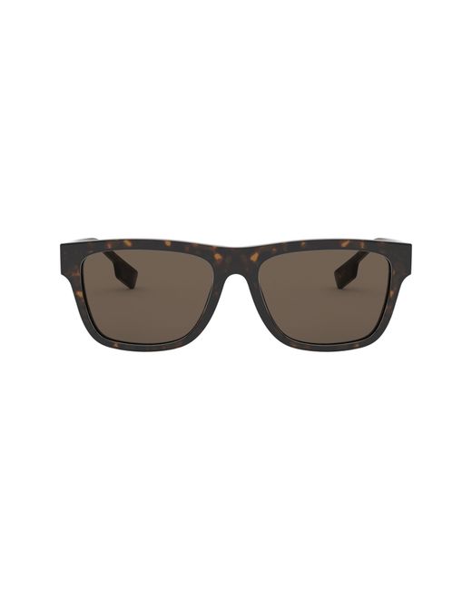Burberry 56mm Rectangular Sunglasses