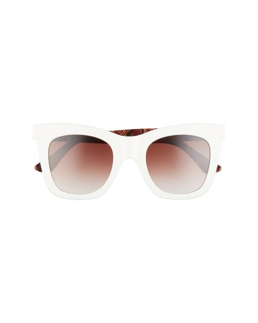 Diff Kaia 50mm Polarized Cat Eye Sunglasses