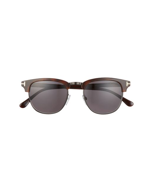 Tom Ford Henry 51mm Round Sunglasses