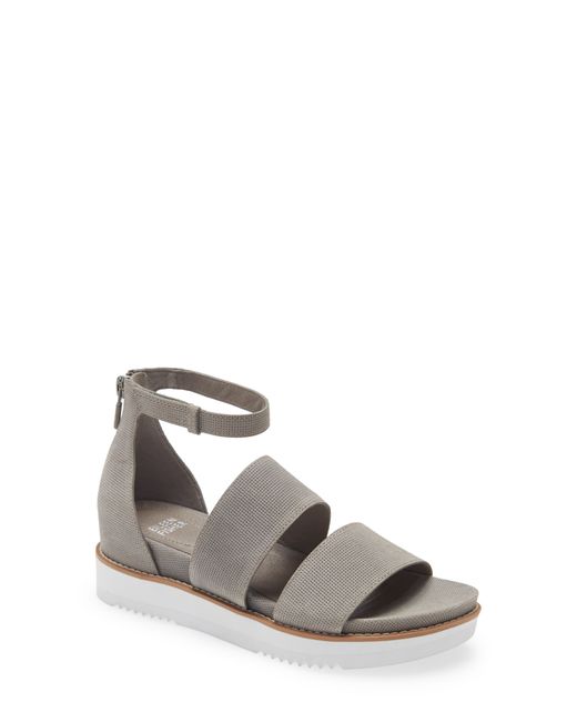 Eileen Fisher Keno Platform Sandal Grey