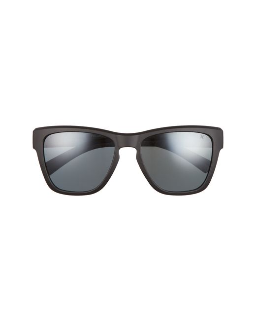 Hurley Deep Sea 54mm Polarized Square Sunglasses Matte Black Smoke Base
