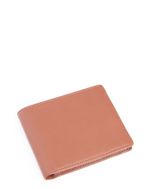 Royce Rfid Leather Trifold Wallet Beige