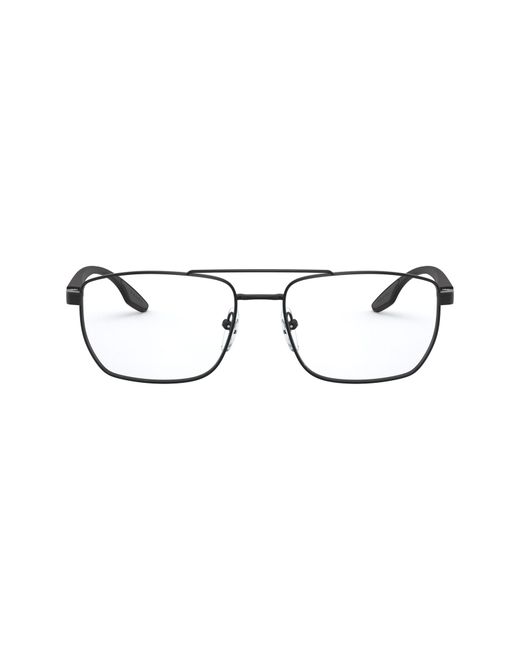 Prada Linea Rossa 55mm Rectangular Optical Glasses