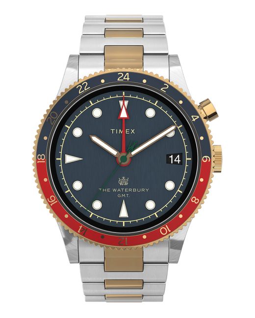 TimexR Timex Waterbury Traditional Gmt Bracelet Watch 39mm
