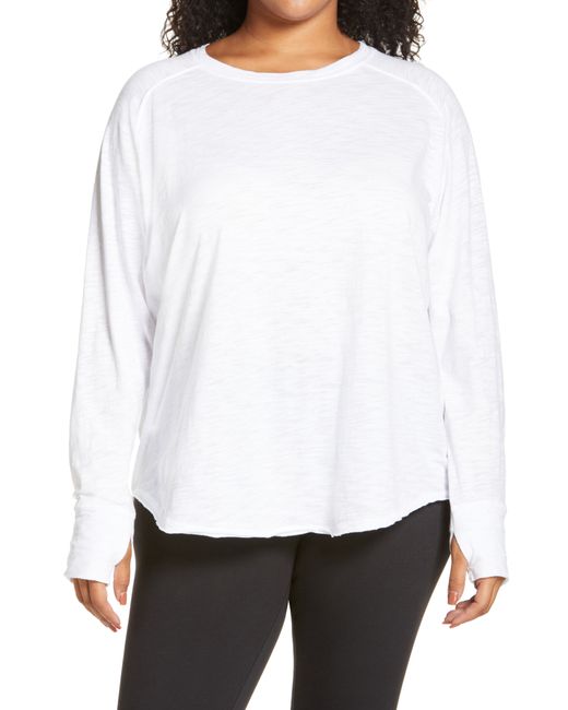 Zella Plus Relaxed Washed Long Sleeve T-Shirt