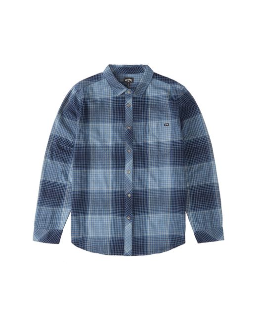 Billabong Coastline Check Flannel Button-Up Shirt