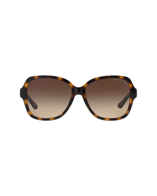 Armani Exchange 57mm Gradient Square Sunglasses